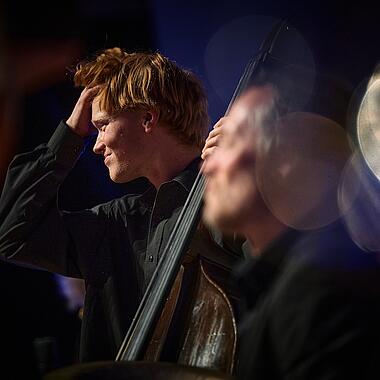 Bass player of the folkBALTICA Ensemble