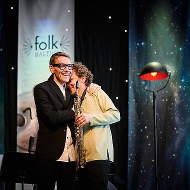 Harald Haugaard and Michal Zak at the folkBALTICA closing concert